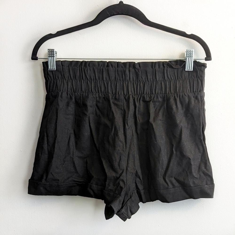 Forever 21 Smocked Linen-Blend Shorts - Picture 3 of 9